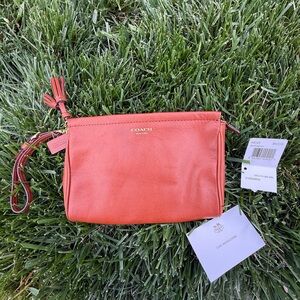 NTW Coach Wristlet in Tan Color